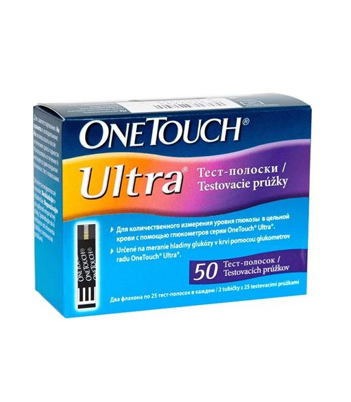 Тест-полоски OneTouch Ultra, тест-полоска, 50 шт.
