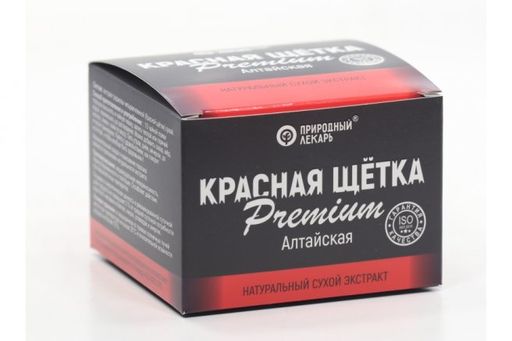 Природный лекарь Красная щётка Премиум Алтайская, напиток быстрорастворимый, 30 г, 1 шт.