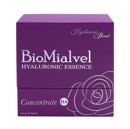 BioMialvel Концентрат эссенции для кожи лица и шеи, с гиалуроновой кислотой, 1 мл, 30 шт.