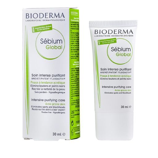 Bioderma Sebium Global Интенсивный Оздоравливающий уход, крем для лица, 30 мл, 1 шт.