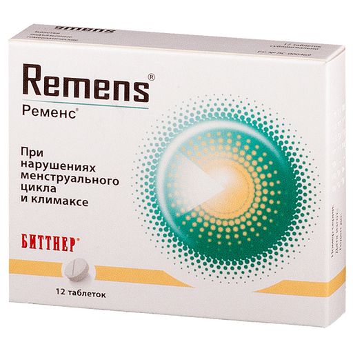 Ременс, таблетки подъязычные гомеопатические, 12 шт.