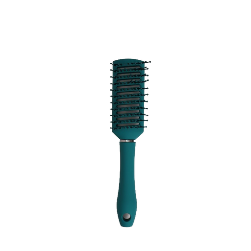 Queen fair Расческа для волос массажная вентилируемая, 5,5х23 см, расческа, зеленая, 1 шт.
