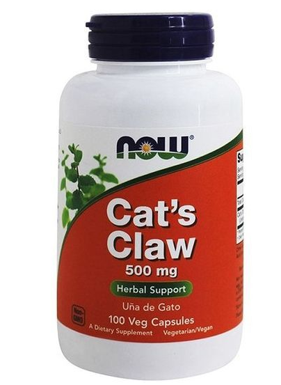 NOW Cat's Claw Extract Экстракт кошачьего когтя, 500 мг, капсулы, 100 шт.