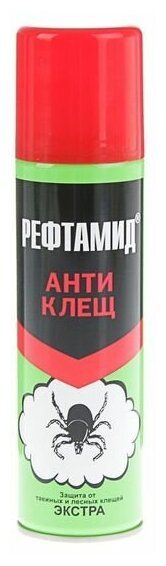 Рефтамид Антиклещ Экстра, аэрозоль для наружного применения, 145 мл, 1 шт.
