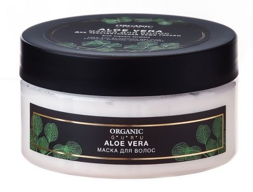 Organic Guru Маска для волос Алоэ Вера, маска для волос, для чувствительной кожи головы, 200 мл, 1 шт.