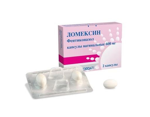 Ломексин, 600 мг, капсулы вагинальные, 2 шт.