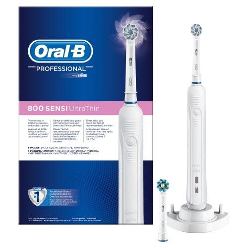 Oral-B Professional Care Зубная щетка электрическая 800/D16, 2 насадки, 1 шт.