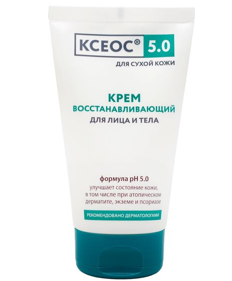 Ксеос 5.0 Крем для лица и тела Восстанавливающий, для сухой кожи, 150 мл, 1 шт.