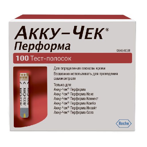 Accu-Chek Performa Тест-полоски, тест-полоска, 100 шт.