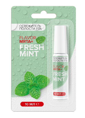 Fresh Mint Спрей освежающий для полости рта, мята, 10 мл, 1 шт.