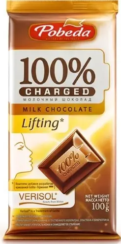 Чаржед шоколад молочный лифтинг, 100 г, 1 шт.