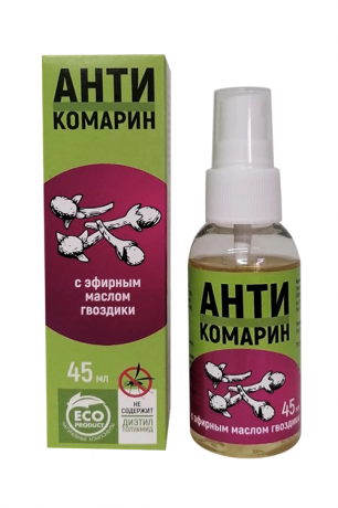 Антикомарин с эфирным маслом Гвоздики, 45 мл, 1 шт.