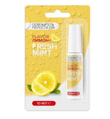 Fresh Mint Спрей освежающий для полости рта, лимон, 10 мл, 1 шт.